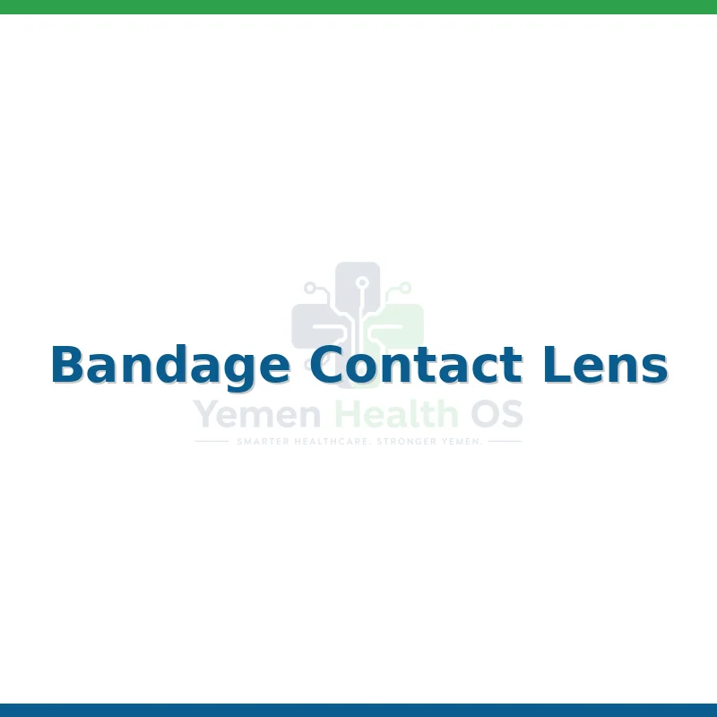 Bandage Contact Lens