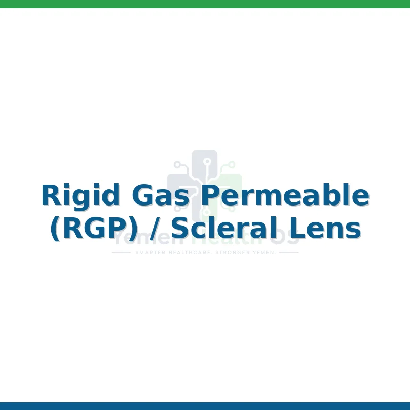Rigid Gas Permeable (RGP) / Scleral Lens