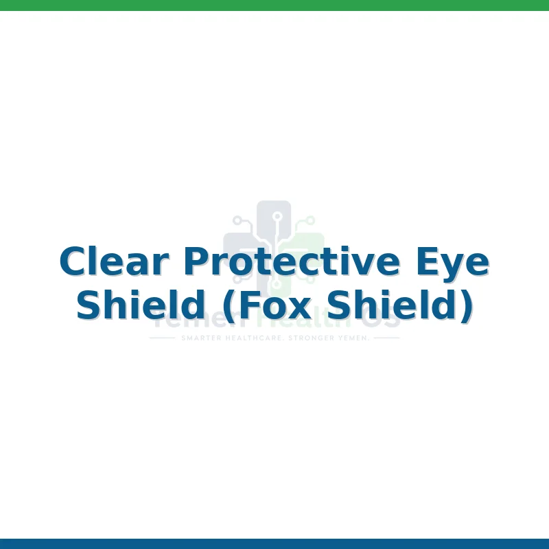 Clear Protective Eye Shield (Fox Shield)