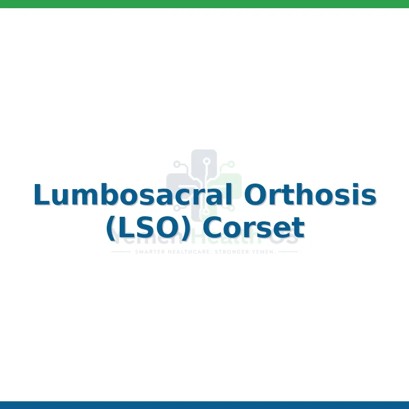 Lumbosacral Orthosis (LSO) Corset