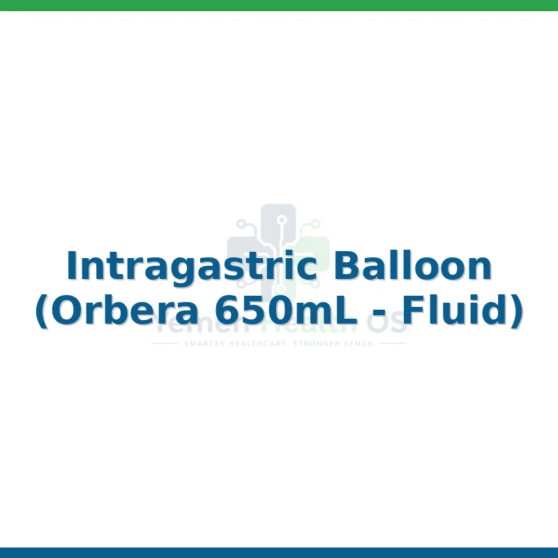 Intragastric Balloon (Orbera 650mL - Fluid)