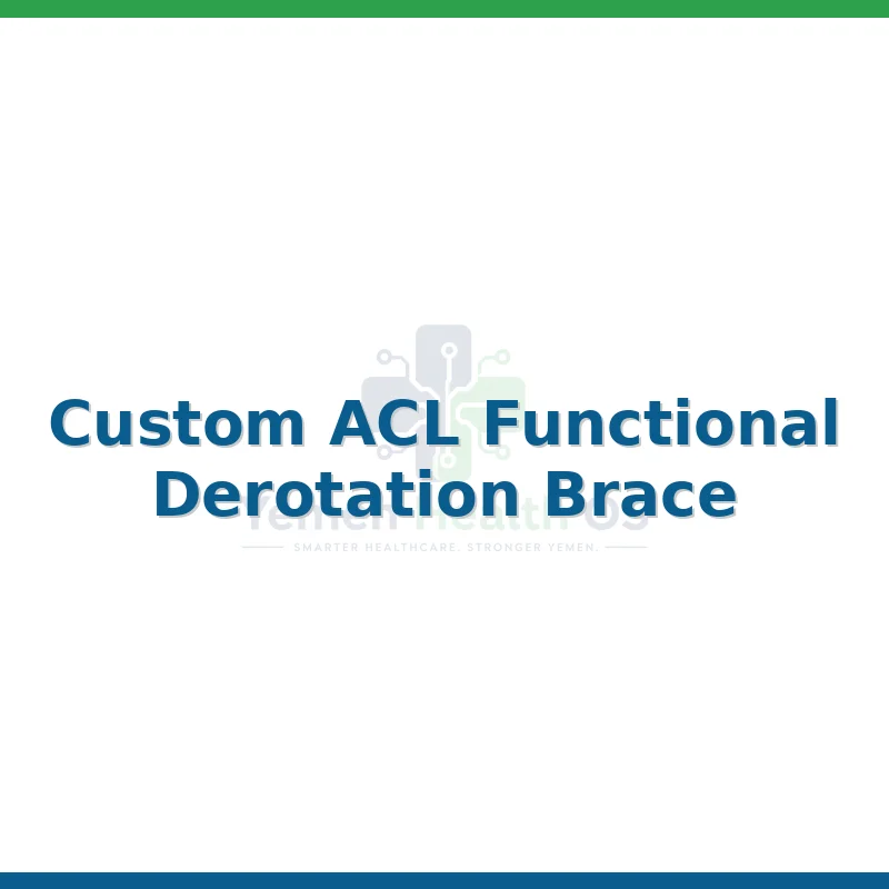 Custom ACL Functional Derotation Brace