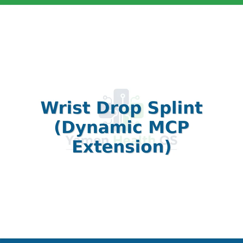 Wrist Drop Splint (Dynamic MCP Extension)