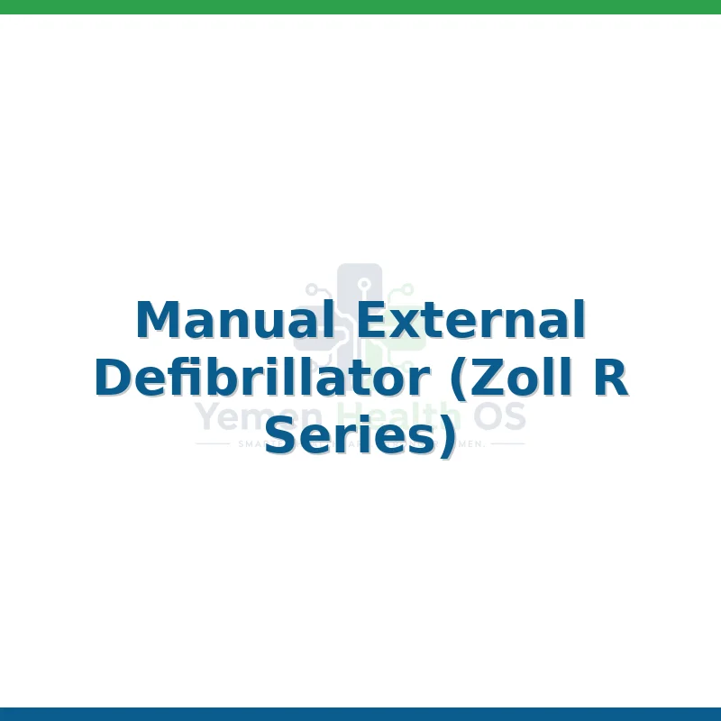 Manual External Defibrillator (Zoll R Series)