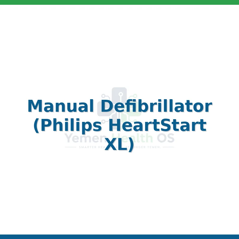 Manual Defibrillator (Philips HeartStart XL)