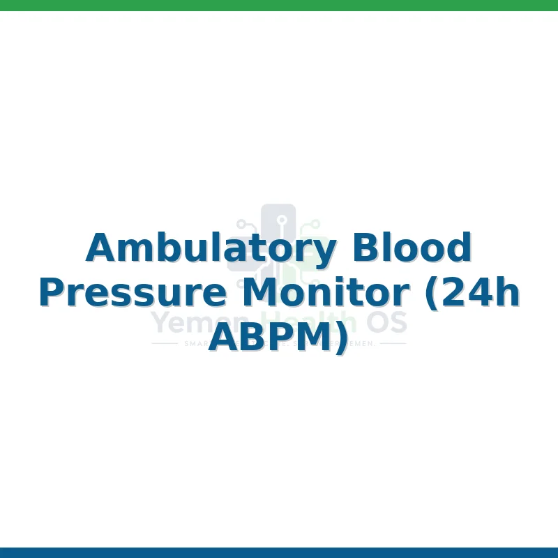 Ambulatory Blood Pressure Monitor (24h ABPM)