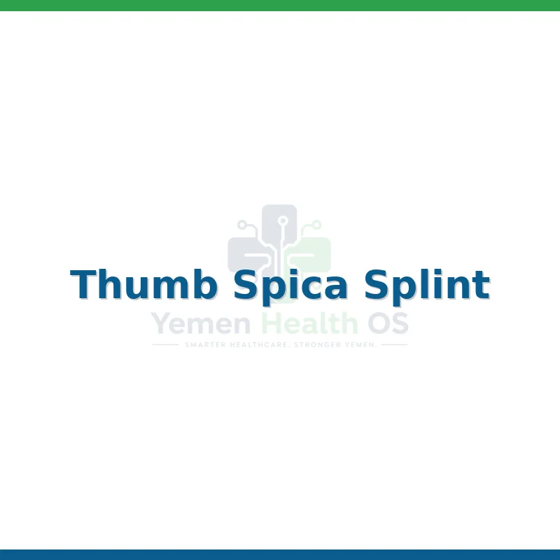 Thumb Spica Splint