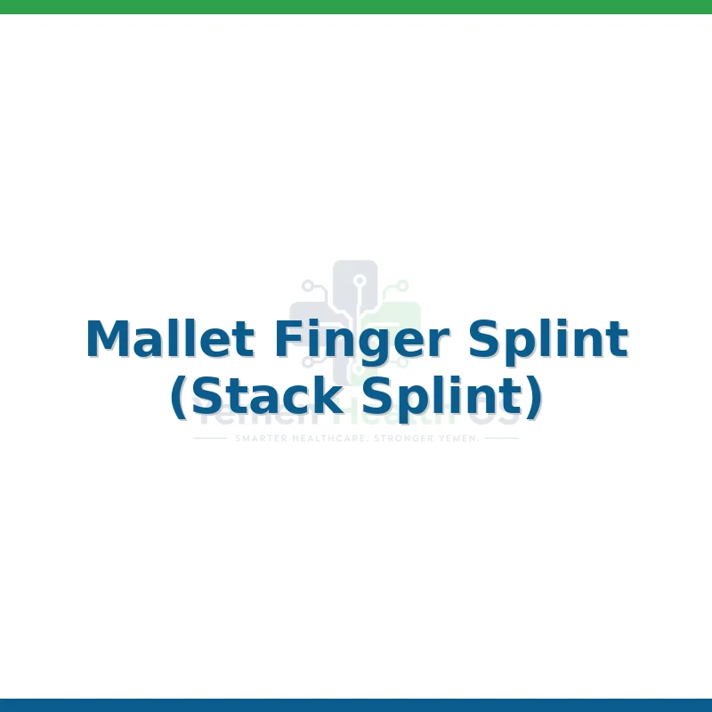 Mallet Finger Splint (Stack Splint)