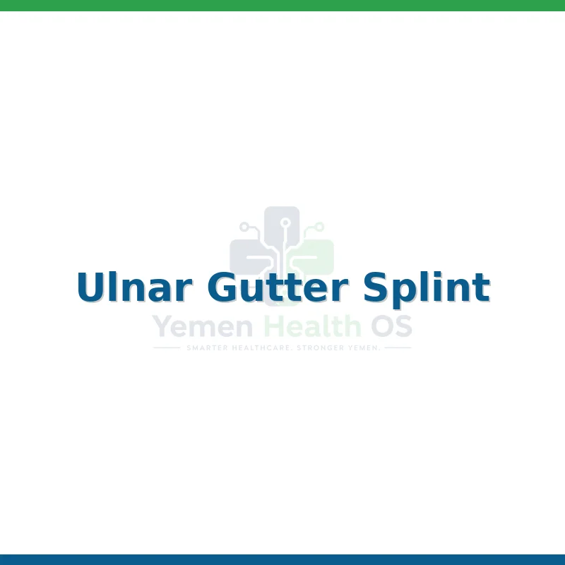 Ulnar Gutter Splint