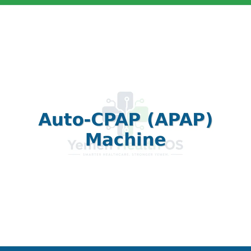 Auto-CPAP (APAP) Machine