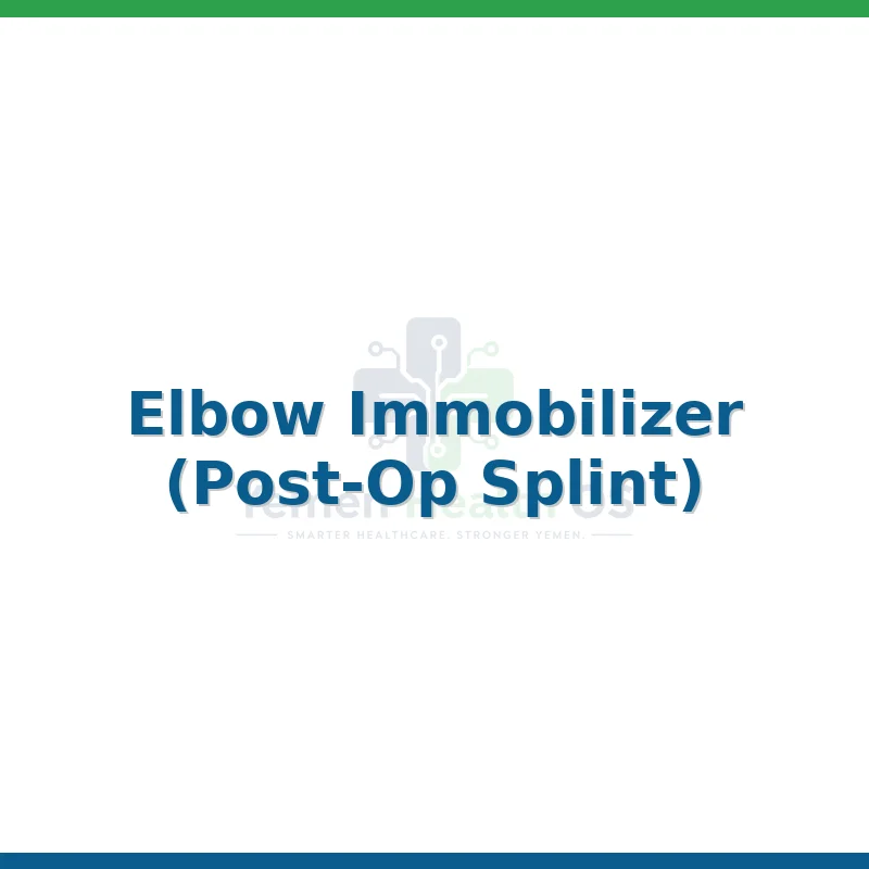 Elbow Immobilizer (Post-Op Splint)