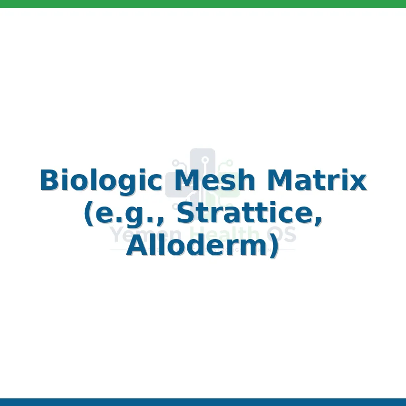 Biologic Mesh Matrix (e.g., Strattice, Alloderm)