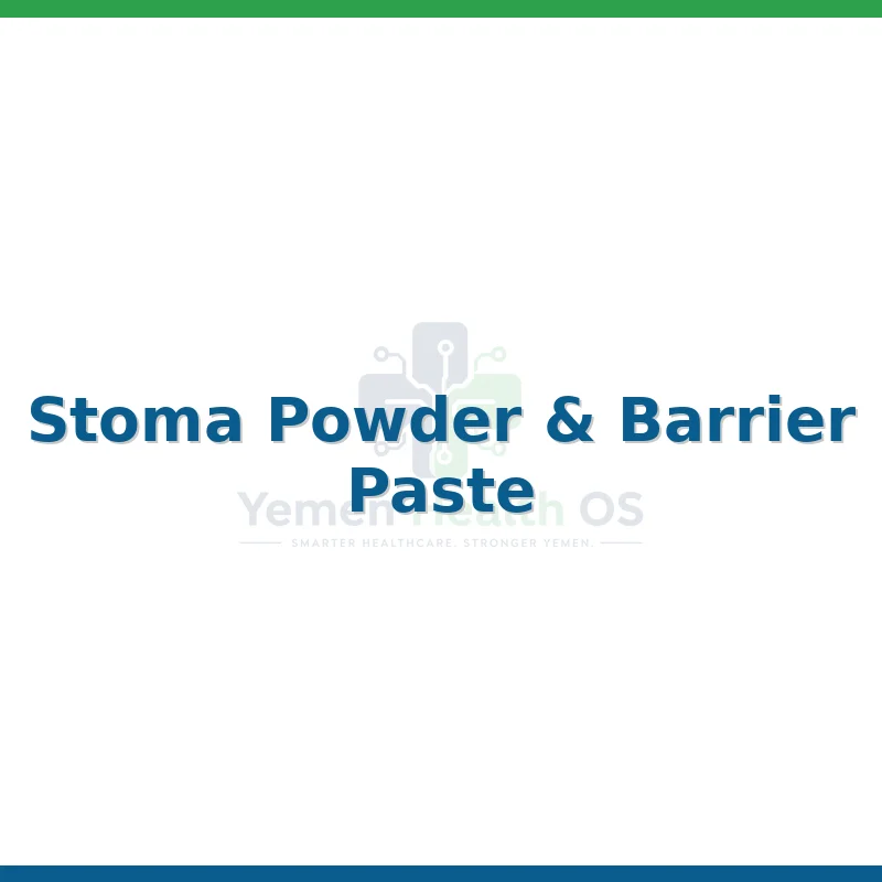 Stoma Powder & Barrier Paste
