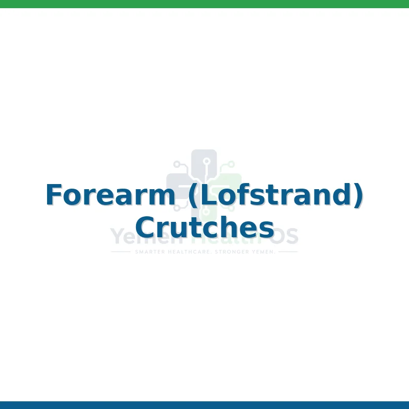 Forearm (Lofstrand) Crutches