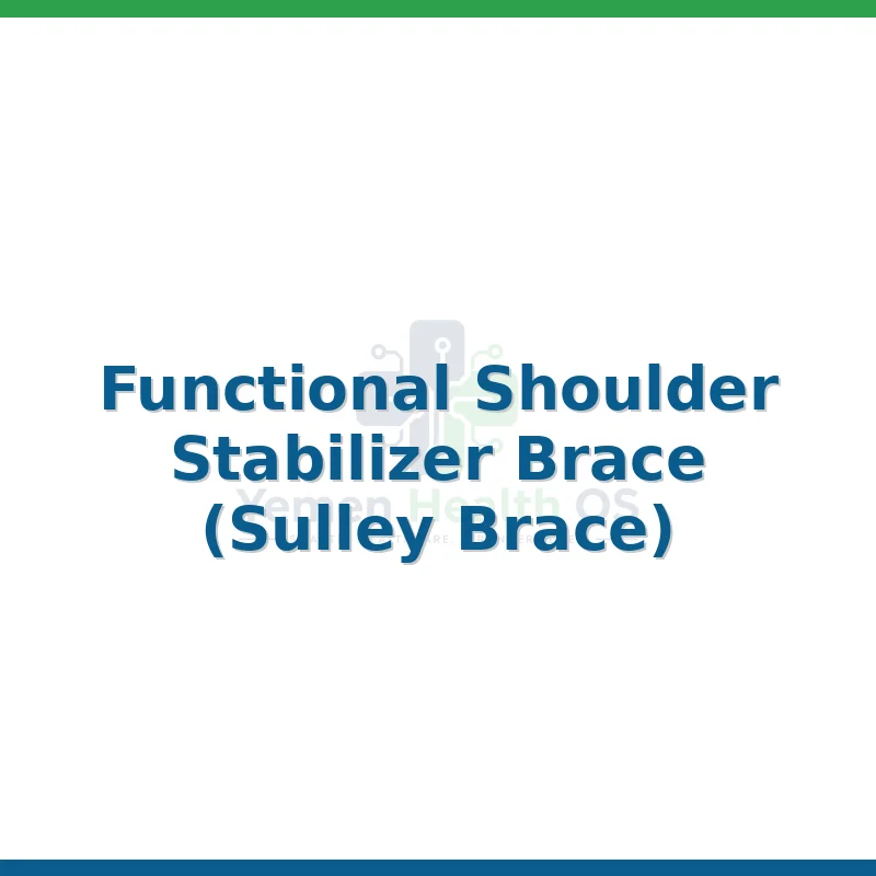 Functional Shoulder Stabilizer Brace (Sulley Brace)