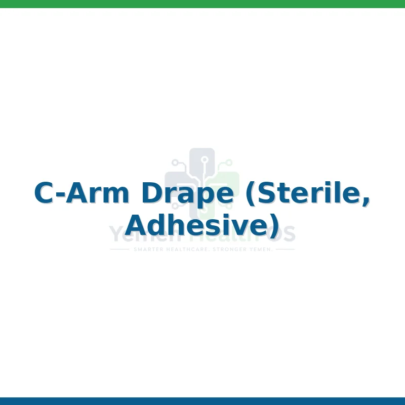C-Arm Drape (Sterile, Adhesive)