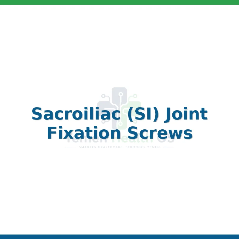 Sacroiliac (SI) Joint Fixation Screws