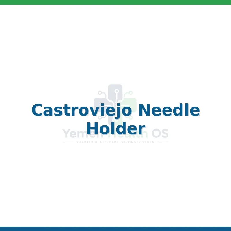 Castroviejo Needle Holder
