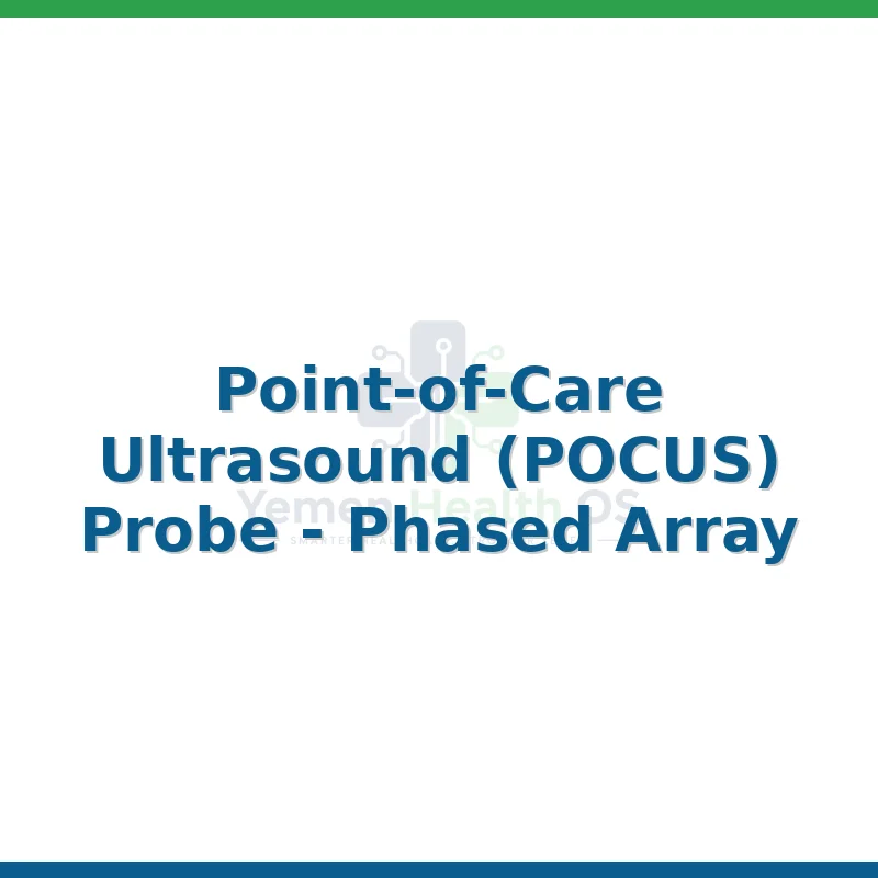 Point-of-Care Ultrasound (POCUS) Probe - Phased Array