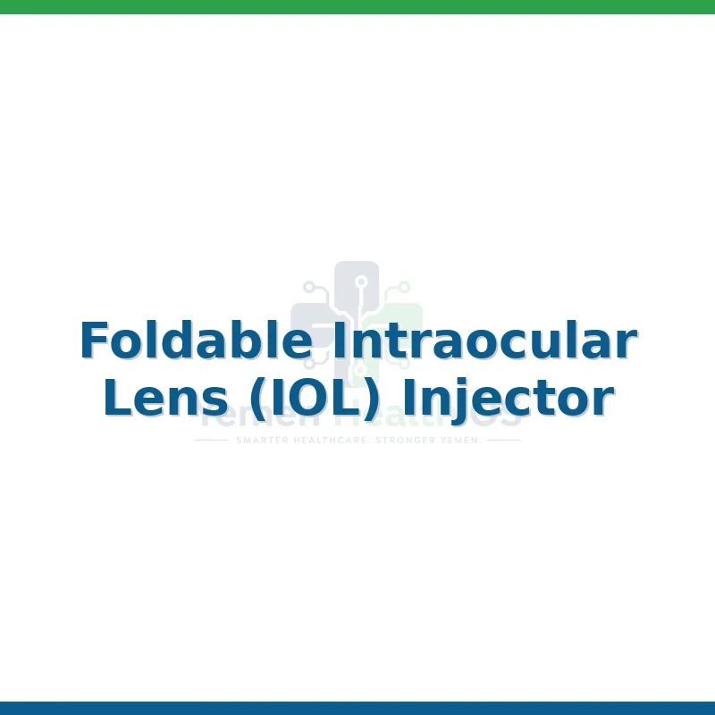 Foldable Intraocular Lens (IOL) Injector