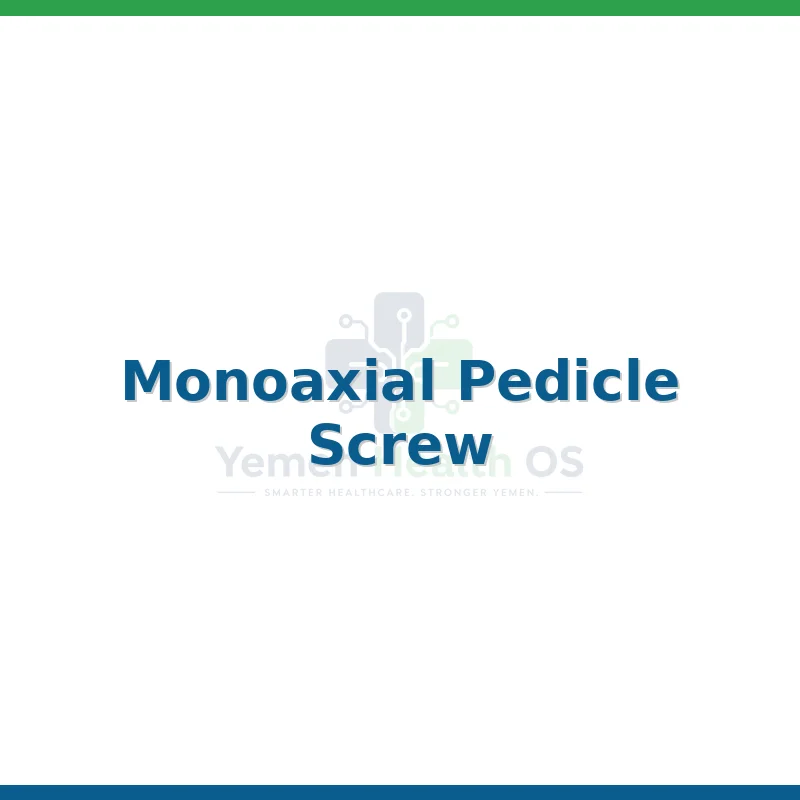 Monoaxial Pedicle Screw