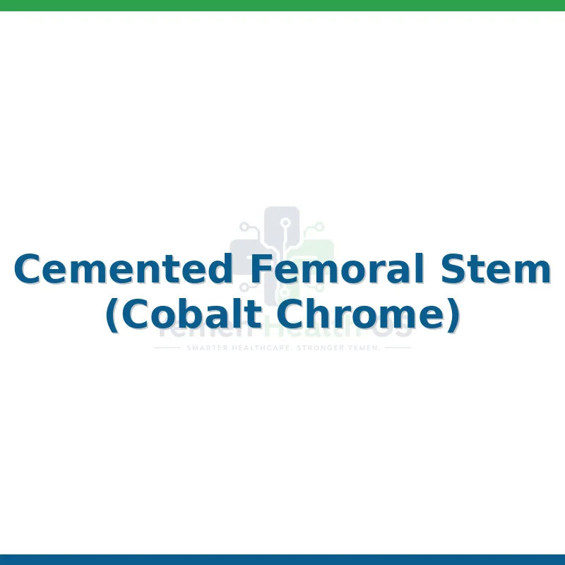 Cemented Femoral Stem (Cobalt Chrome)