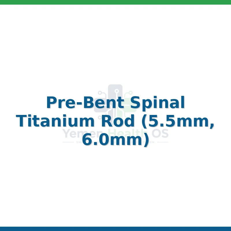 Pre-Bent Spinal Titanium Rod (5.5mm, 6.0mm)