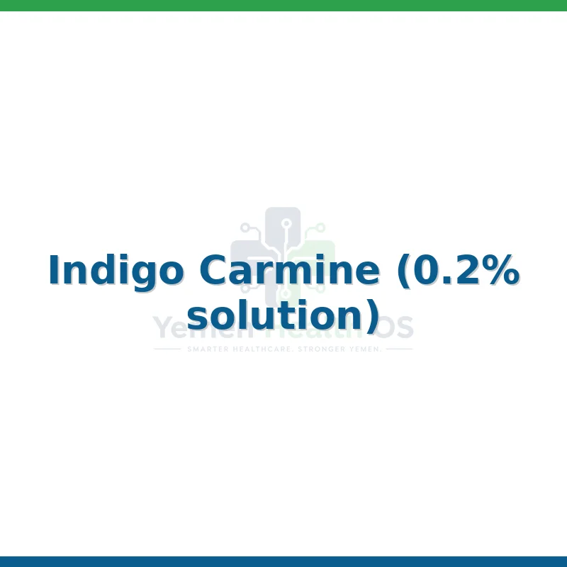Indigo Carmine (0.2% solution)
