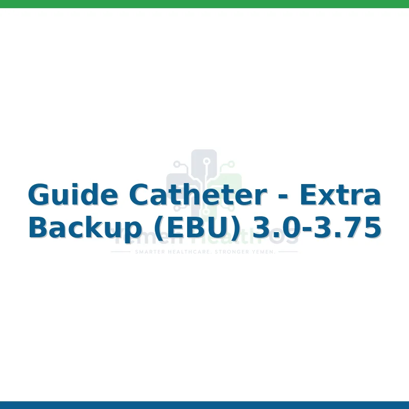 Guide Catheter - Extra Backup (EBU) 3.0-3.75