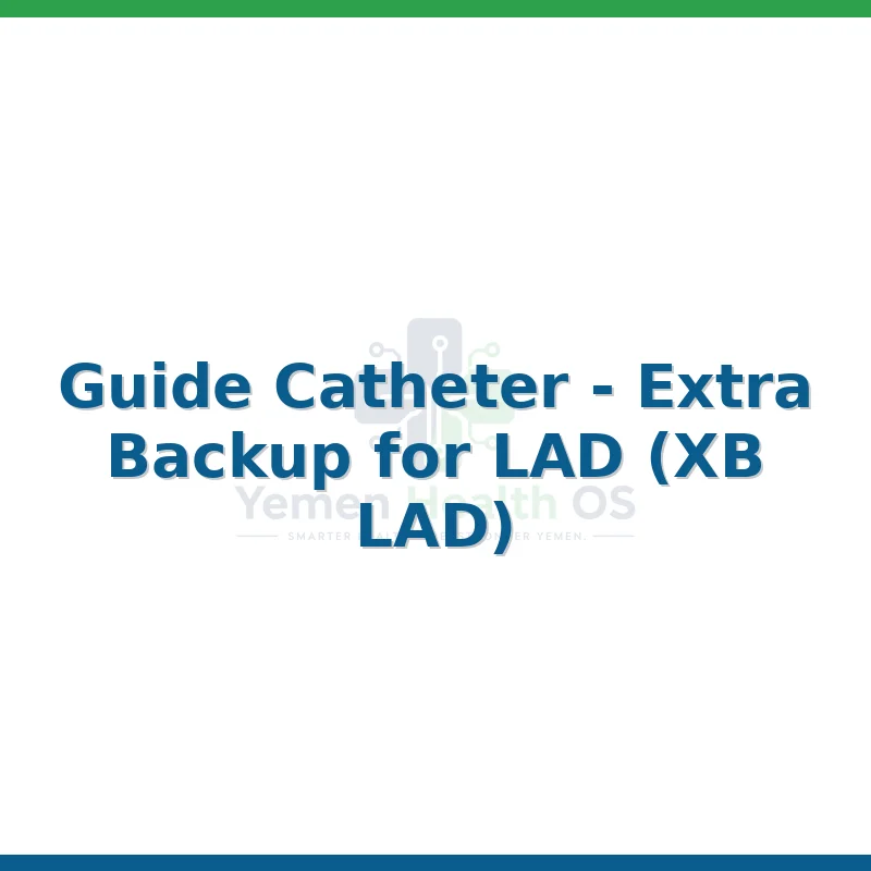 Guide Catheter - Extra Backup for LAD (XB LAD)