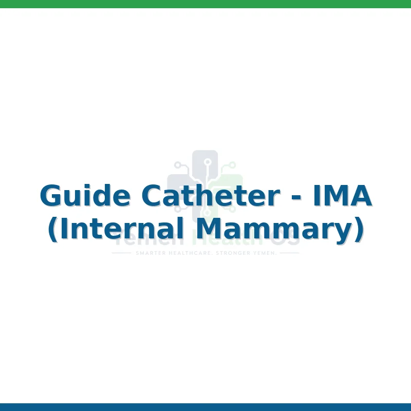 Guide Catheter - IMA (Internal Mammary)