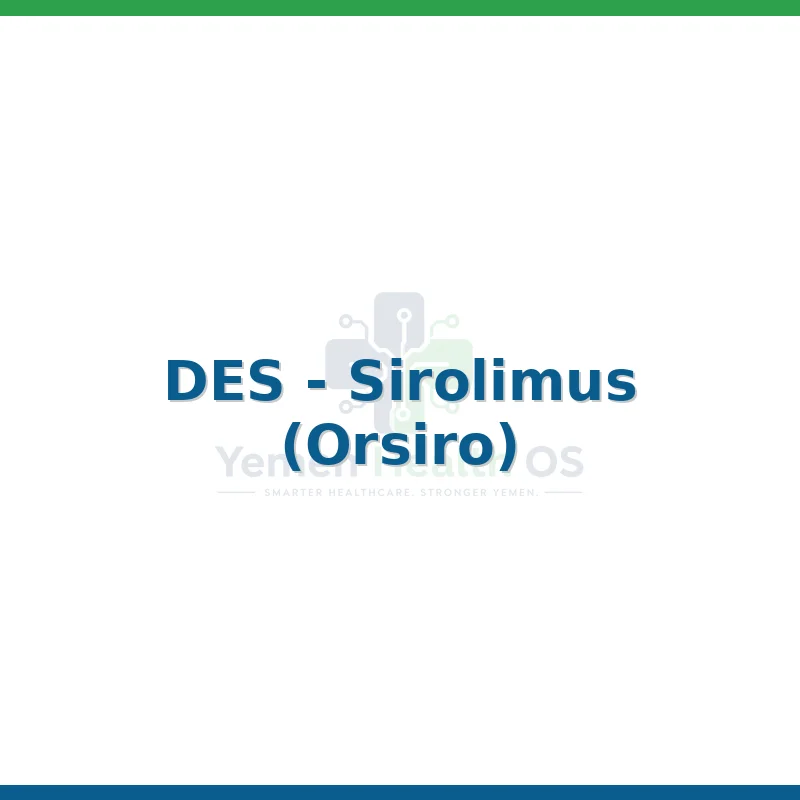 DES - Sirolimus (Orsiro)