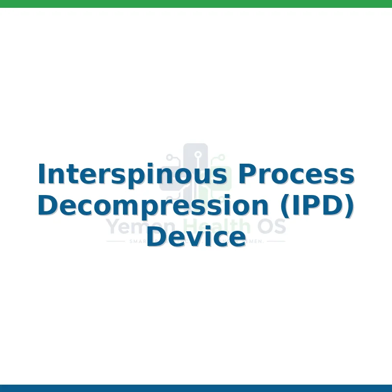 Interspinous Process Decompression (IPD) Device