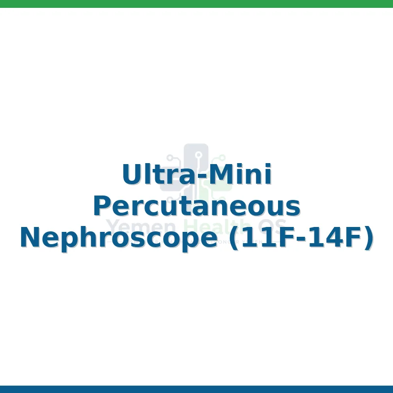 Ultra-Mini Percutaneous Nephroscope (11F-14F)