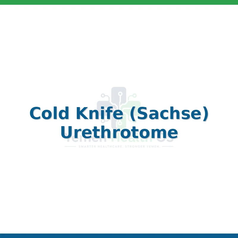 Cold Knife (Sachse) Urethrotome