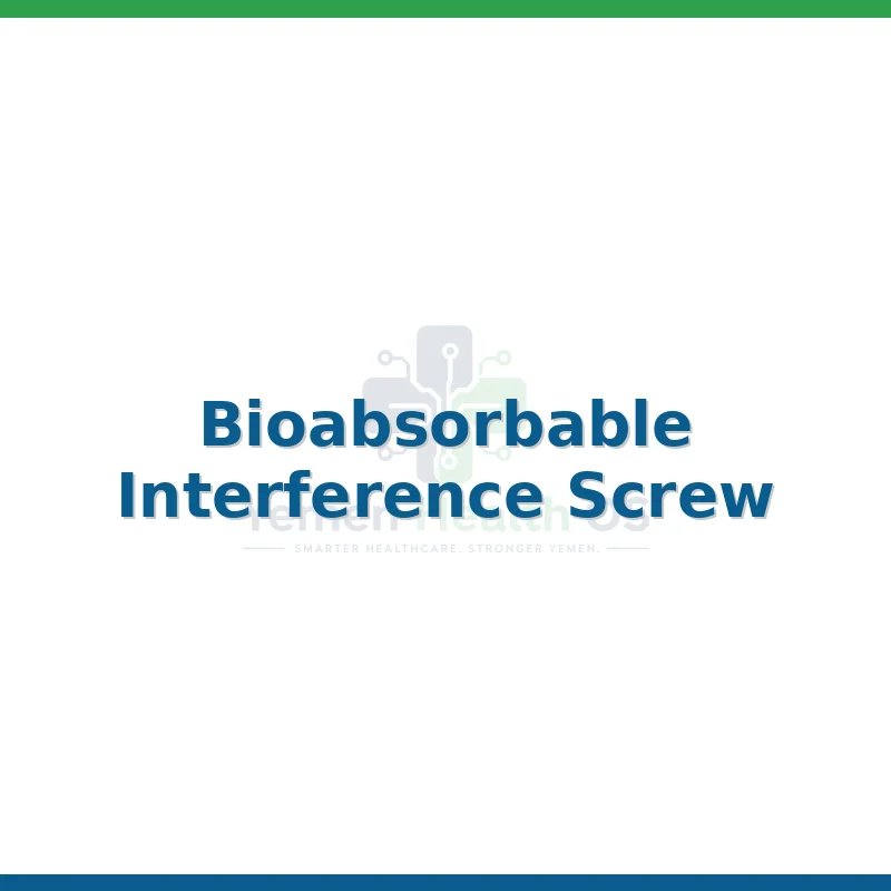 Bioabsorbable Interference Screw