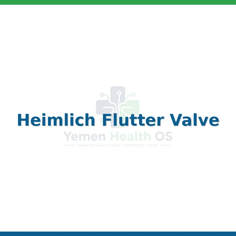 Heimlich Flutter Valve