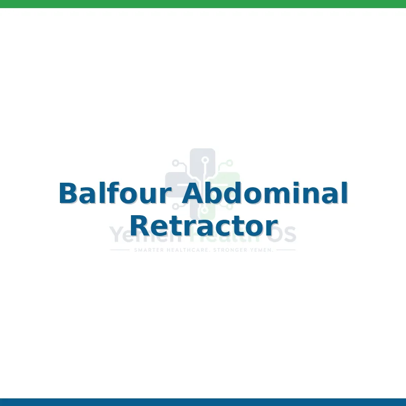 Balfour Abdominal Retractor