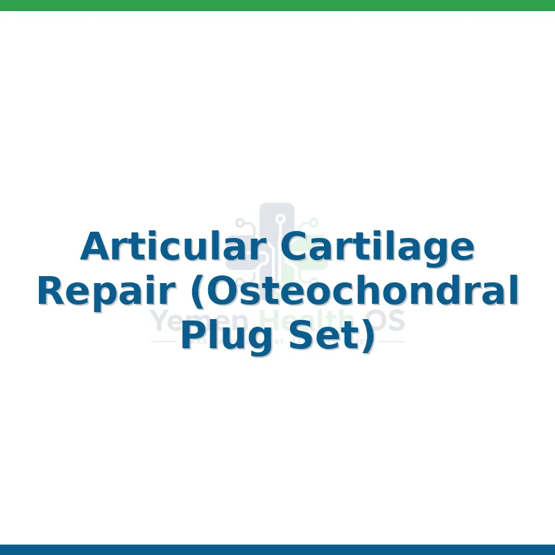 Articular Cartilage Repair (Osteochondral Plug Set)