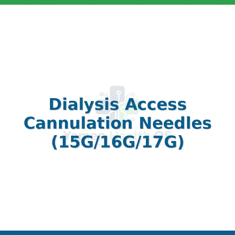 Dialysis Access Cannulation Needles (15G/16G/17G)