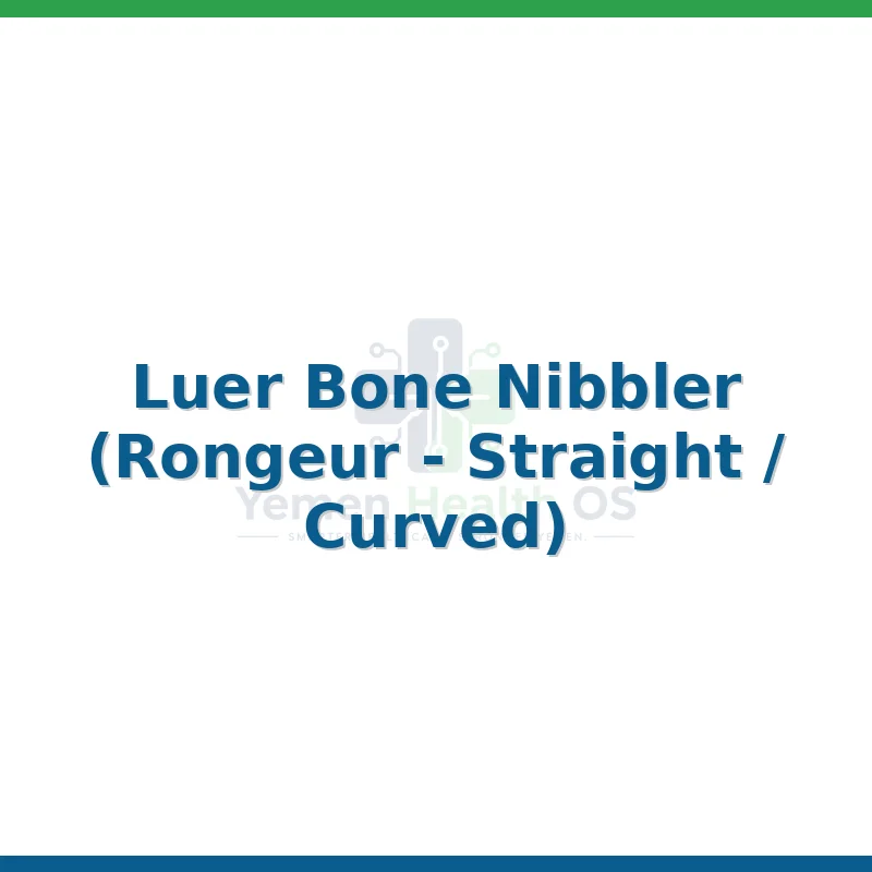 Luer Bone Nibbler (Rongeur - Straight / Curved)