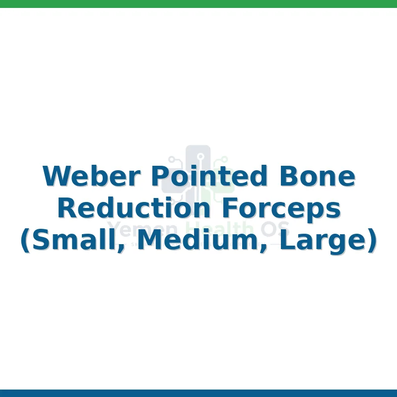 Weber Pointed Bone Reduction Forceps (Small, Medium, Large)