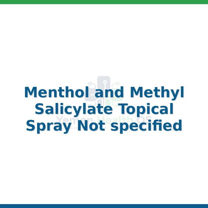 Menthol and Methyl Salicylate Topical Spray