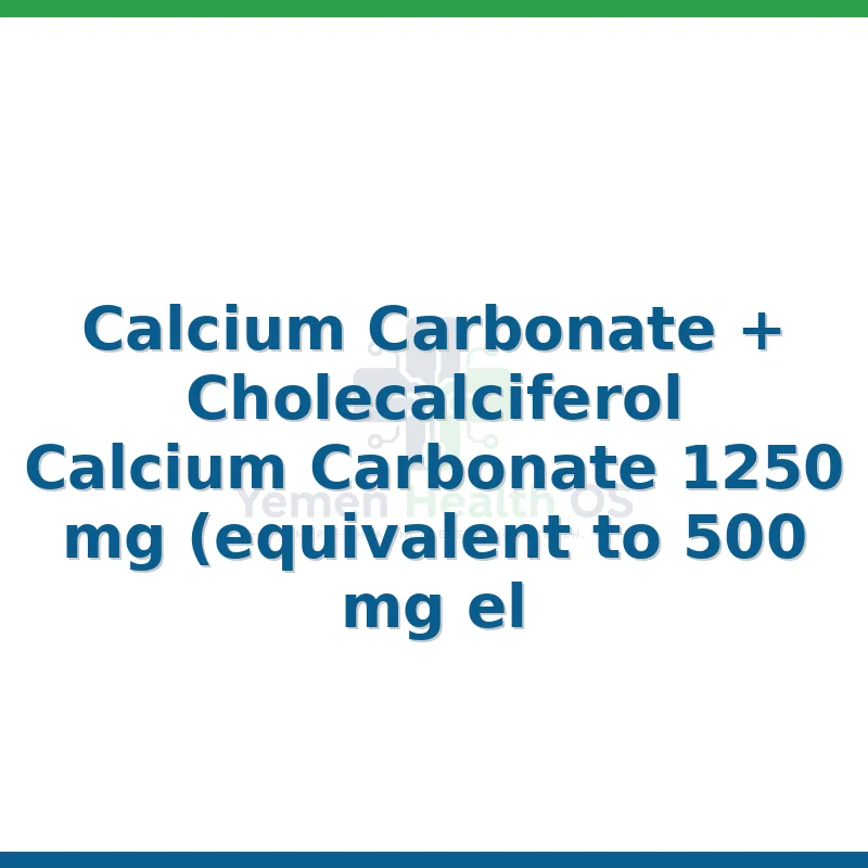Calcium Carbonate and Cholecalciferol