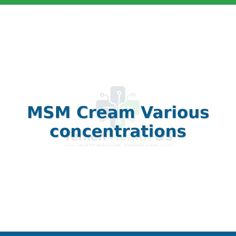 MSM Cream (407)